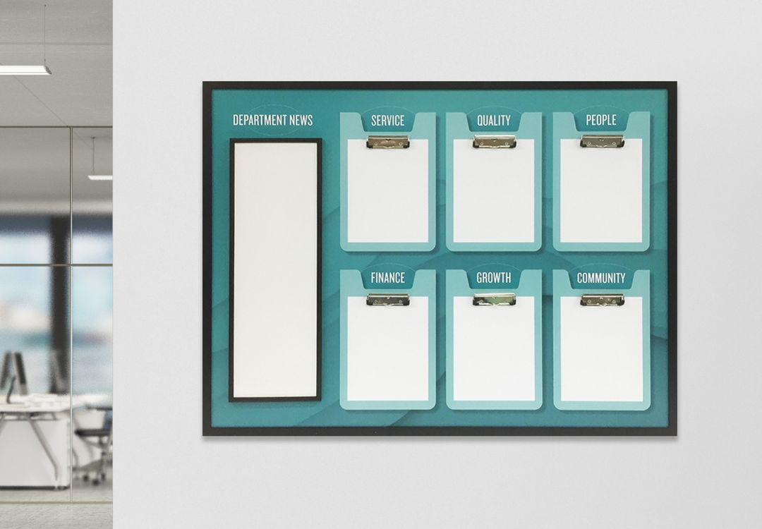 Custom Wallboard Headquarters Menu